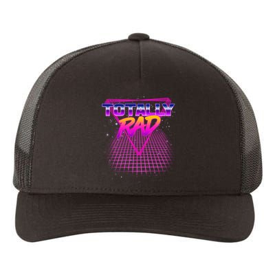 Retro 80's Totally Rad Yupoong Adult 5-Panel Trucker Hat