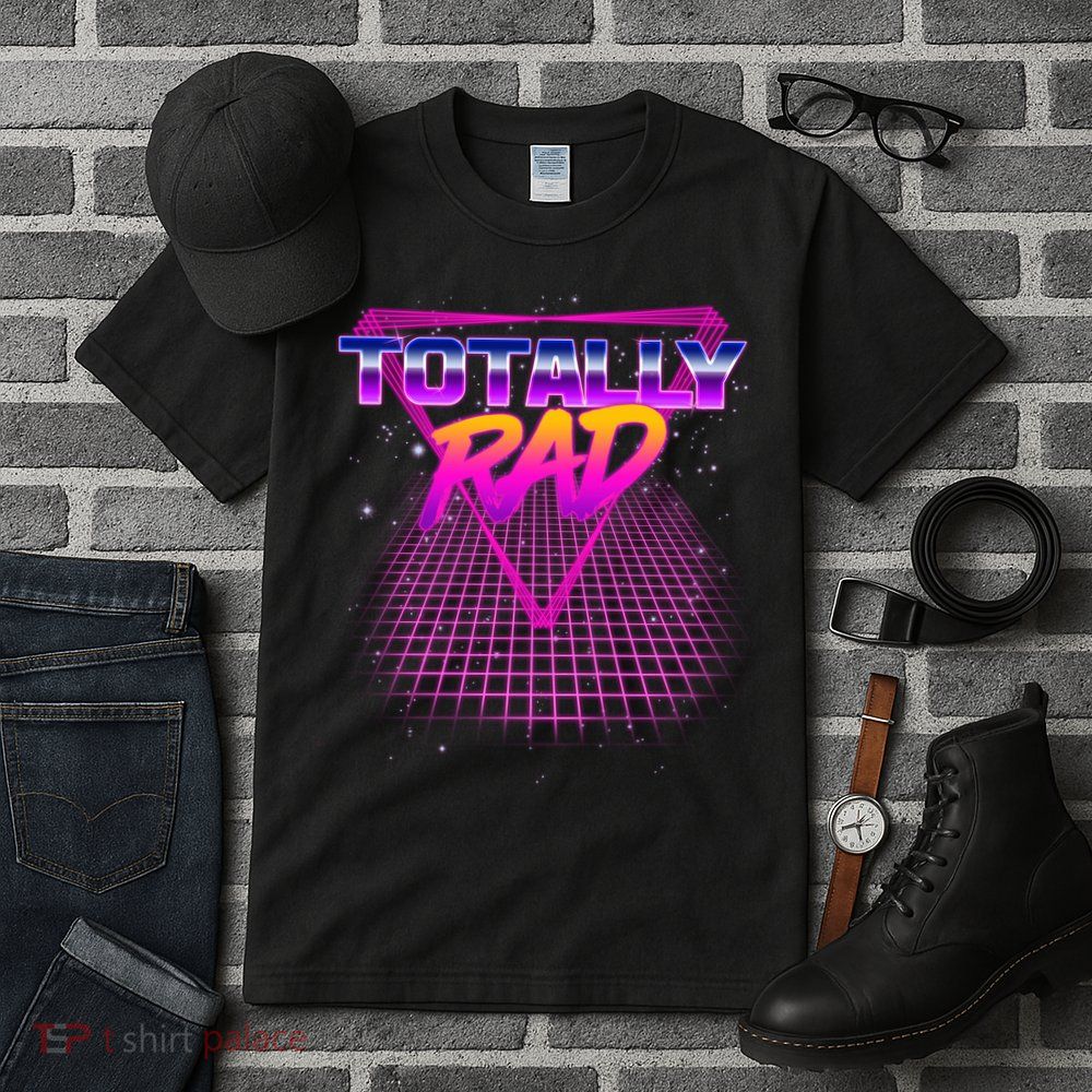 Retro 80's Totally Rad Tall T-Shirt