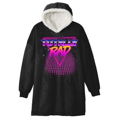 Retro 80's Totally Rad Hooded Wearable Blanket