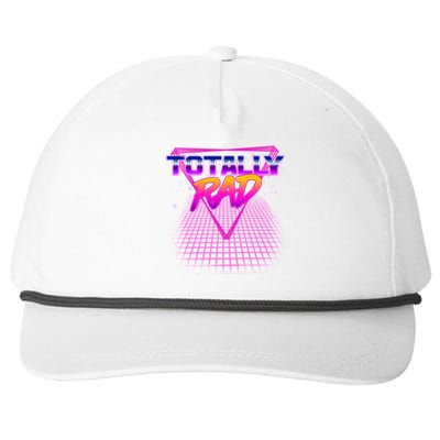 Retro 80's Totally Rad Snapback Five-Panel Rope Hat