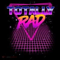 Retro 80's Totally Rad Drawstring Bag