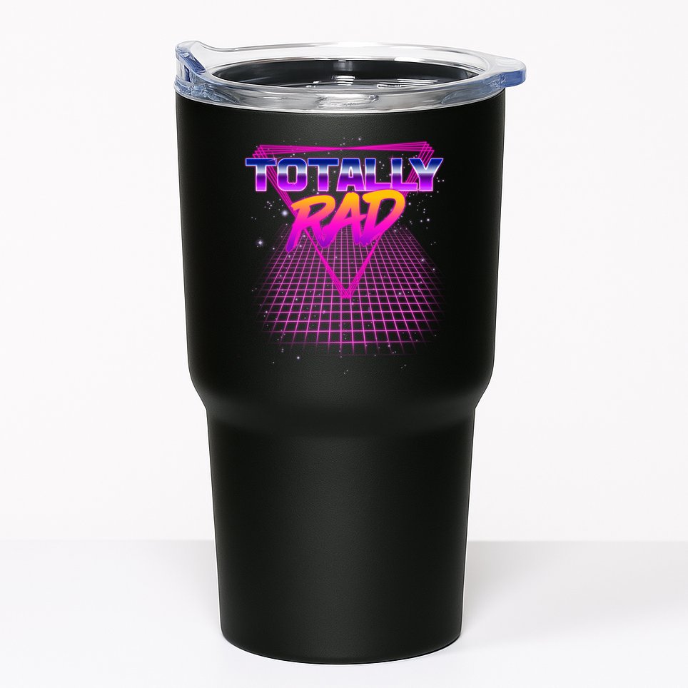 Retro 80's Totally Rad Tumbler
