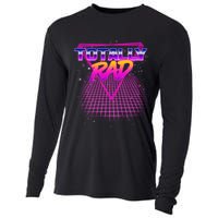 Retro 80's Totally Rad Cooling Performance Long Sleeve Crew