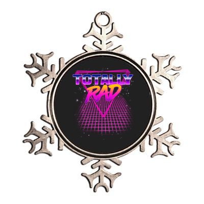 Retro 80's Totally Rad Metallic Star Ornament