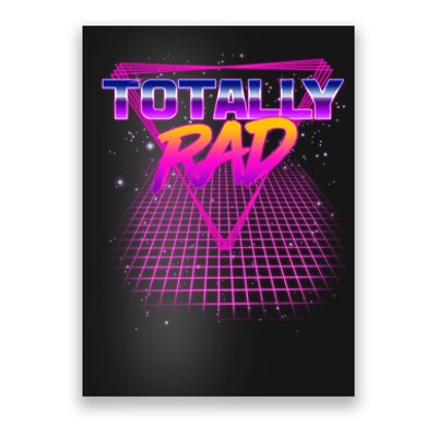 Retro 80's Totally Rad Poster