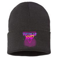 Retro 80's Totally Rad Sustainable Knit Beanie