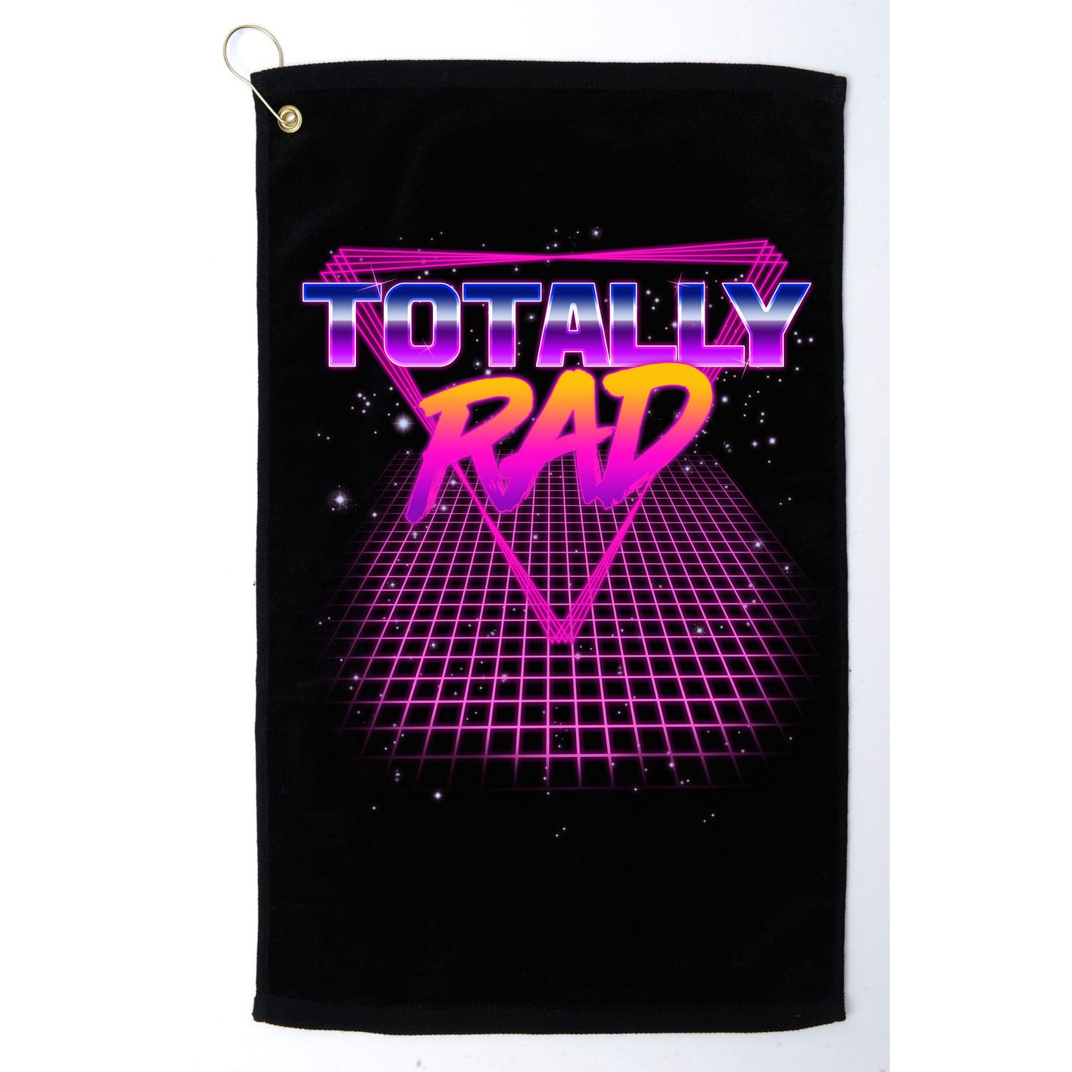 Retro 80's Totally Rad Golf Towel