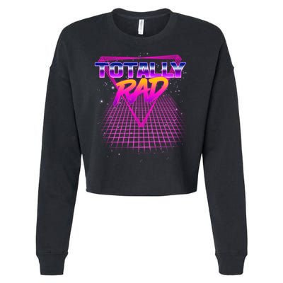 Retro 80's Totally Rad Cropped Pullover Crew