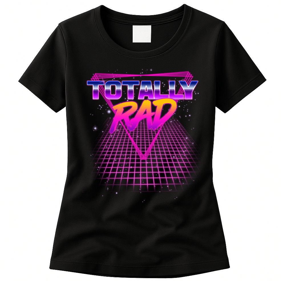 Retro 80's Totally Rad Womens T-Shirt