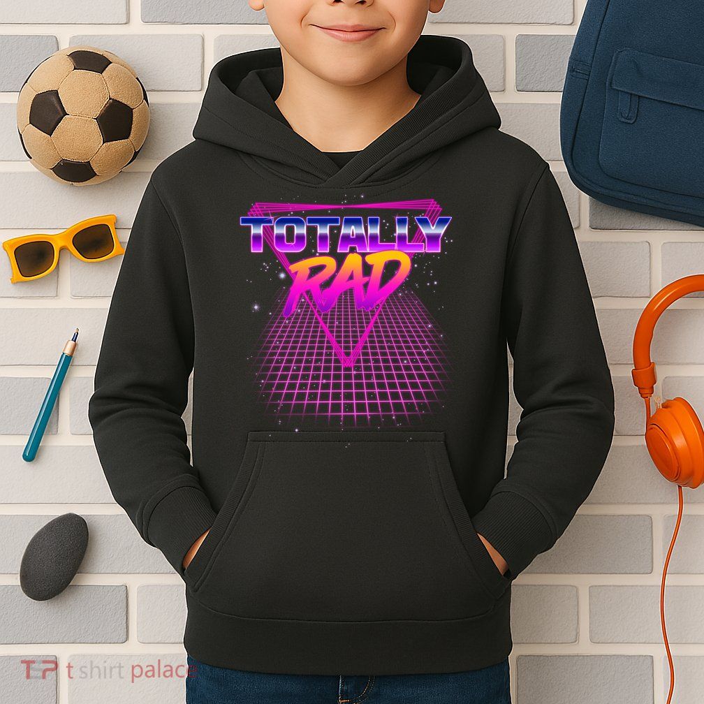 Retro 80's Totally Rad Kids Hoodie