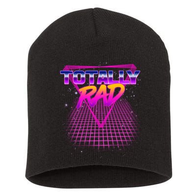 Retro 80's Totally Rad Short Acrylic Beanie