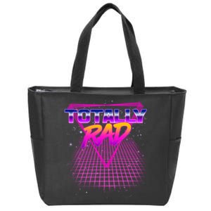 Retro 80's Totally Rad Zip Tote Bag