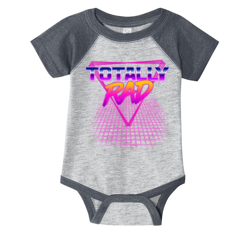 Retro 80's Totally Rad Infant Baby Jersey Bodysuit