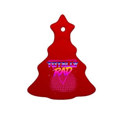 Retro 80's Totally Rad Ceramic Tree Ornament