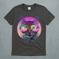 Retro 80s Tropical Cat T-Shirt