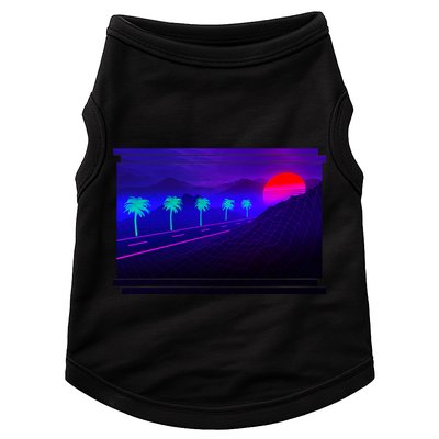 Retro 80s Vaporwave  Doggie Tank