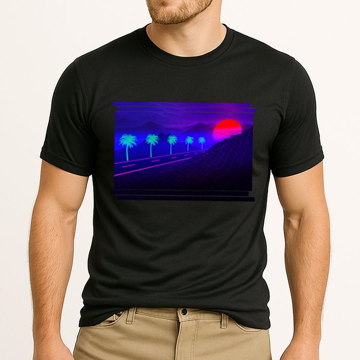 Retro 80s Vaporwave  Cooling Performance Crew T-Shirt