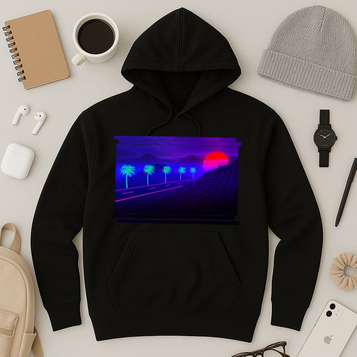 Retro 80s Vaporwave  Hoodie