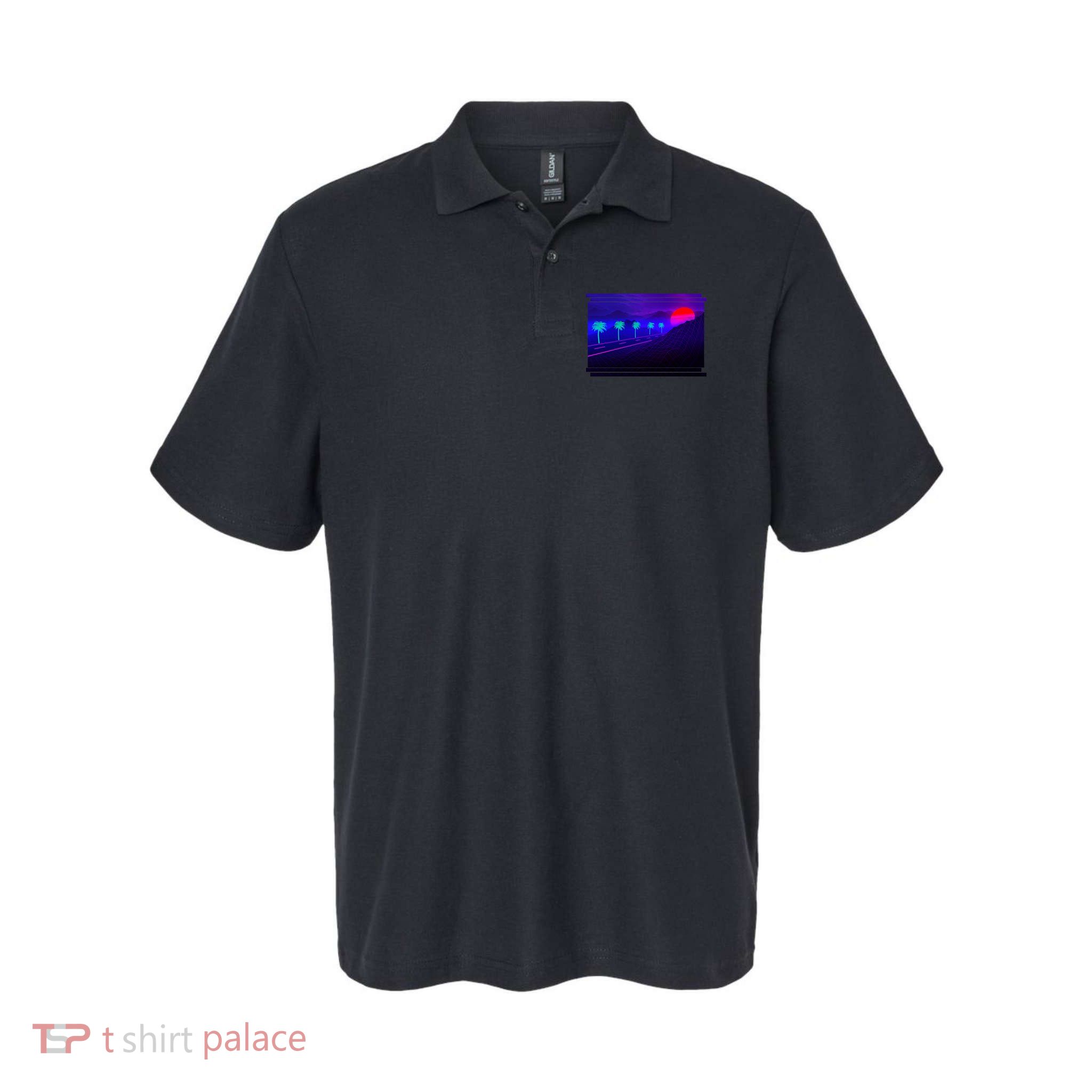 Retro 80s Vaporwave  Polo
