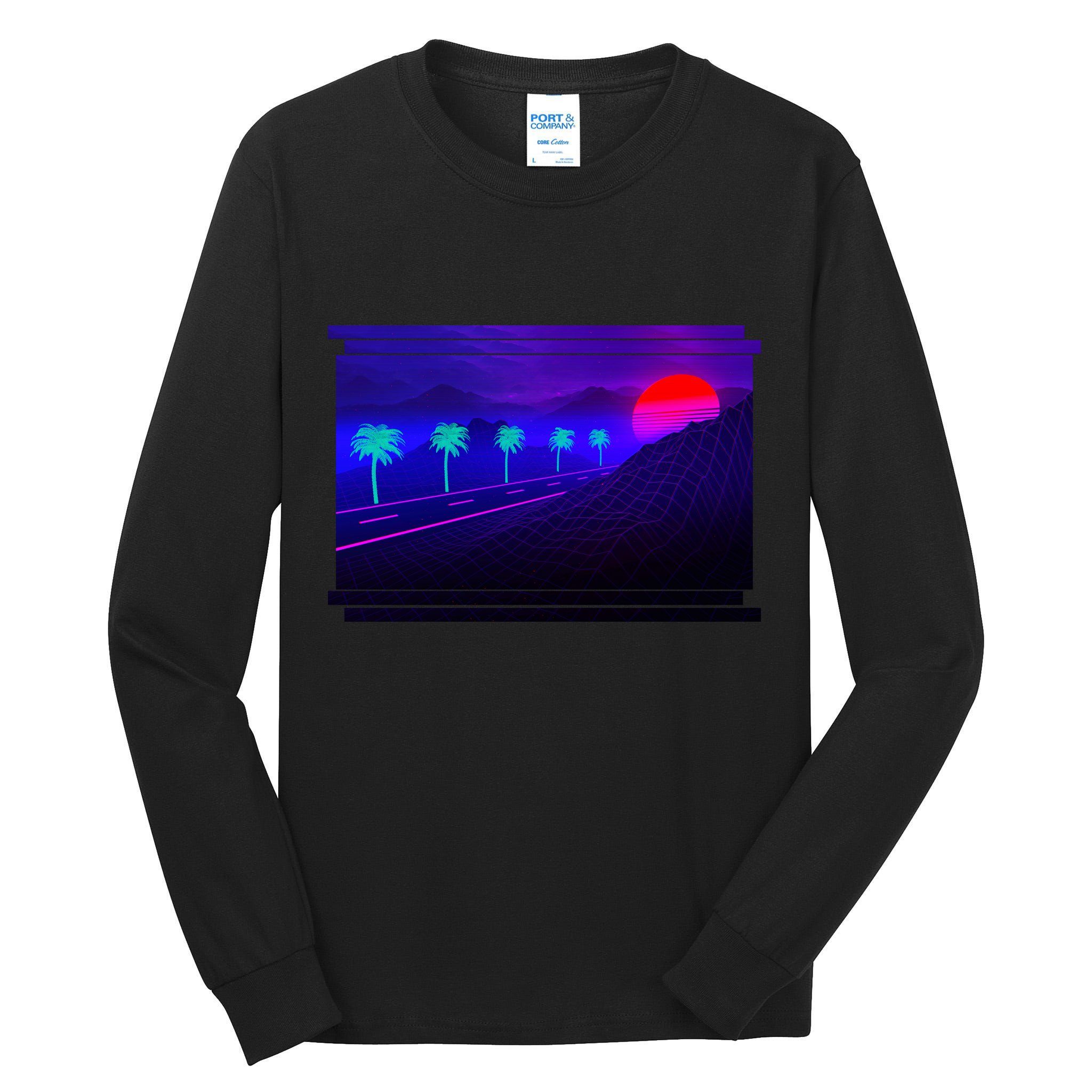 Retro 80s Vaporwave  Tall Long Sleeve T-Shirt