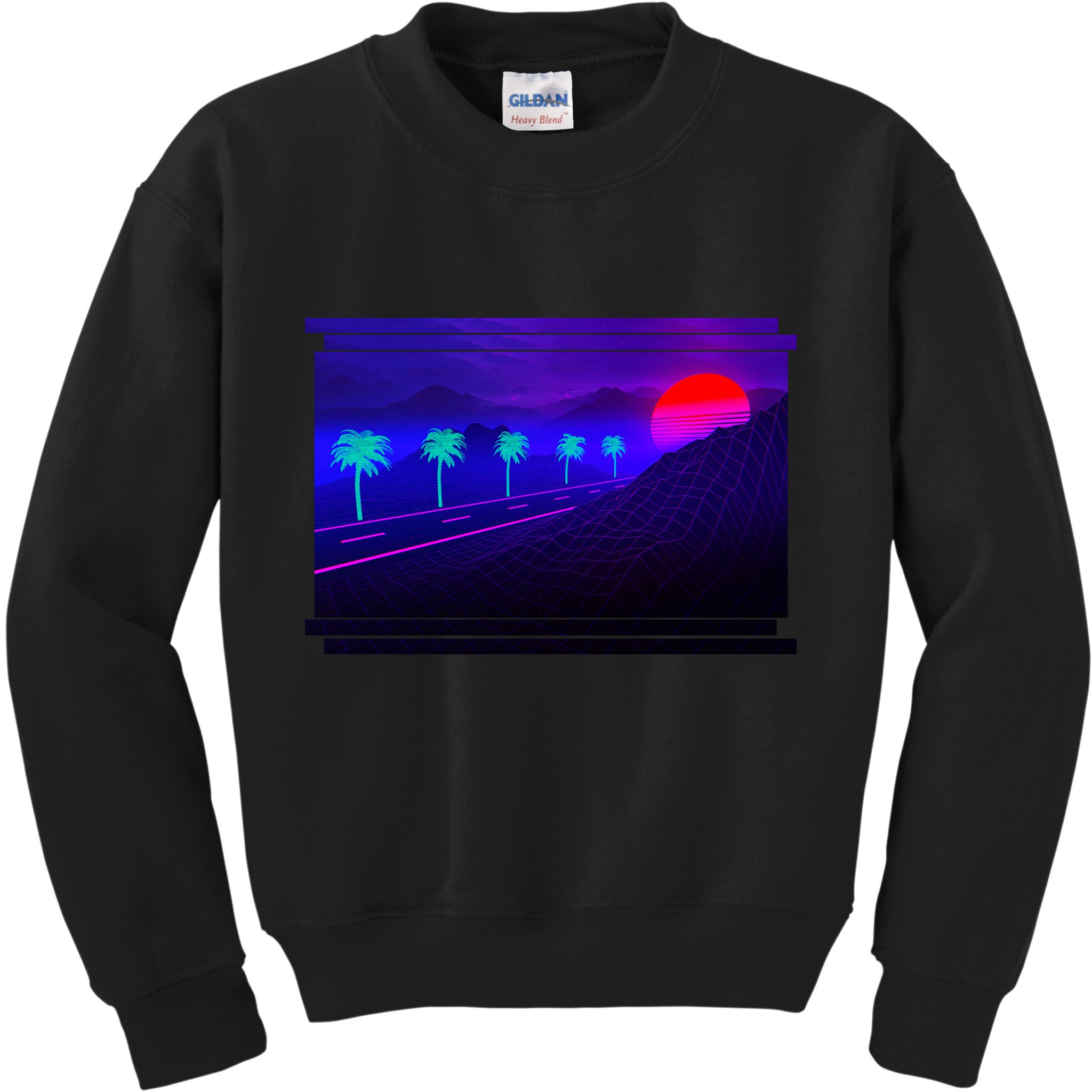 Retro 80s Vaporwave  Kids Sweatshirt