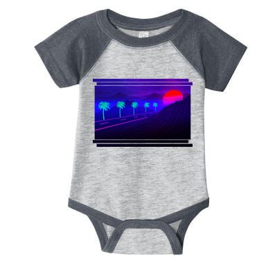 Retro 80s Vaporwave  Infant Baby Jersey Bodysuit