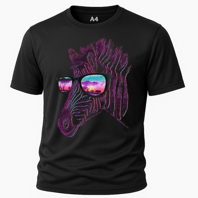 Retro 80s Zebra Shade Performance Shirt