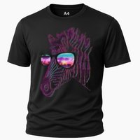 Retro 80s Zebra Shade Performance Shirt