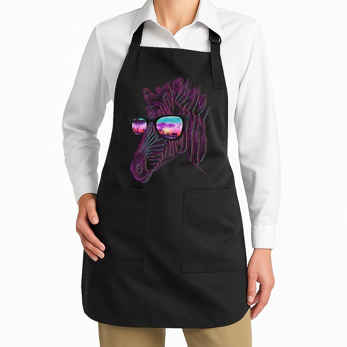 Retro 80s Zebra Shade Apron