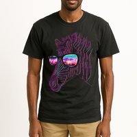 Retro 80s Zebra Shade Tall T-Shirt