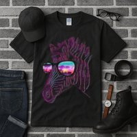 Retro 80s Zebra Shade Tall T-Shirt