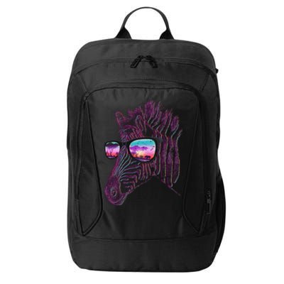 Retro 80s Zebra Shade City Backpack