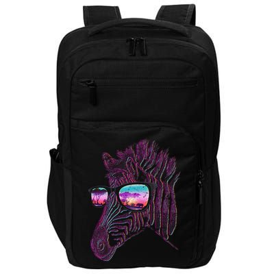 Retro 80s Zebra Shade Impact Tech Backpack