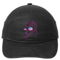 Retro 80s Zebra Shade 7-Panel Snapback Hat
