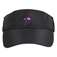 Retro 80s Zebra Shade Adult Drive Performance Visor