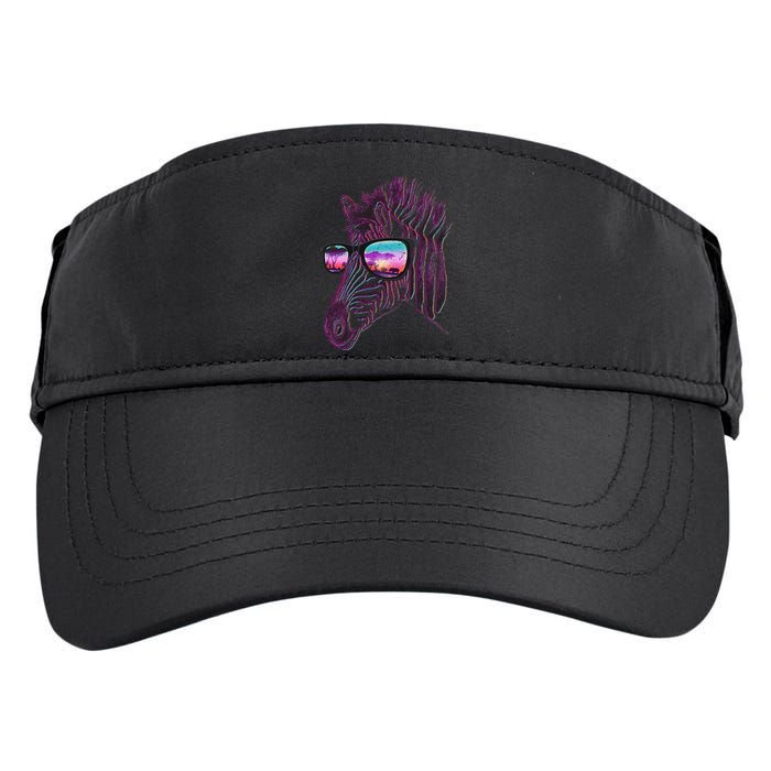 Retro 80s Zebra Shade Adult Drive Performance Visor
