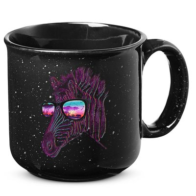 Retro 80s Zebra Shade 15oz Campfire Ceramic Mug