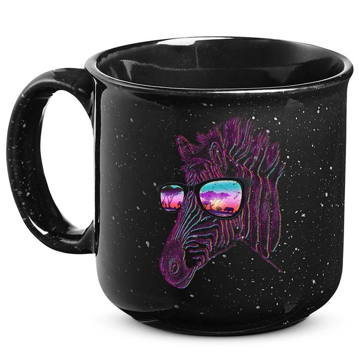 Retro 80s Zebra Shade 15oz Campfire Ceramic Mug