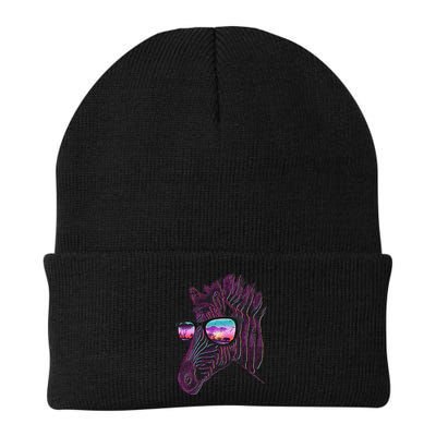 Retro 80s Zebra Shade Beanie