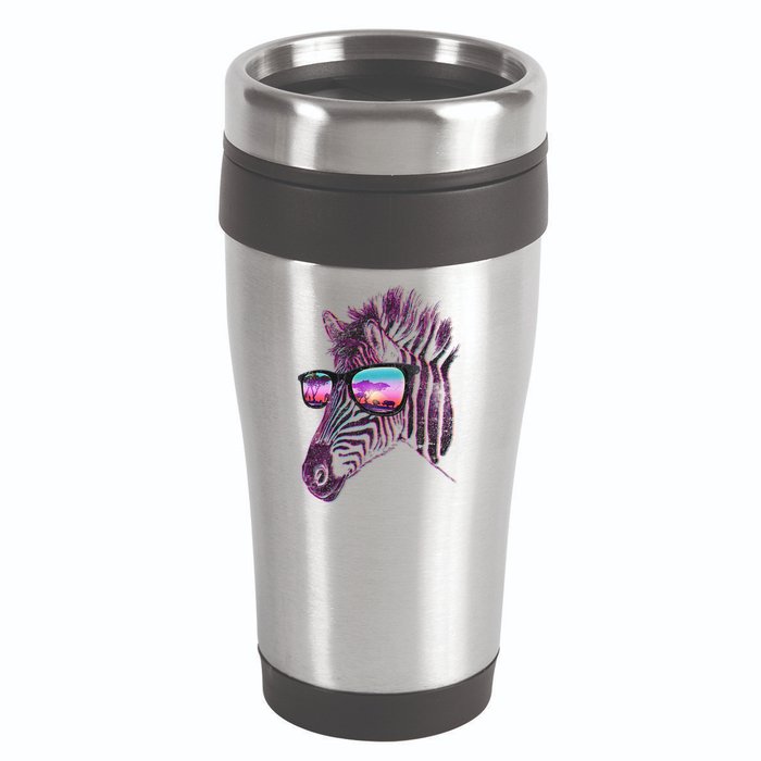 Retro 80s Zebra Shade 16oz Travel Tumbler