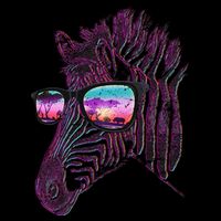 Retro 80s Zebra Shade Youth Performance Sprint T-Shirt