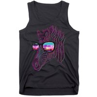 Retro 80s Zebra Shade Tank Top