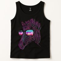 Retro 80s Zebra Shade Tank Top