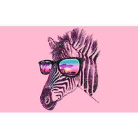 Retro 80s Zebra Shade Bumper Sticker