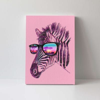 Retro 80s Zebra Shade Canvas