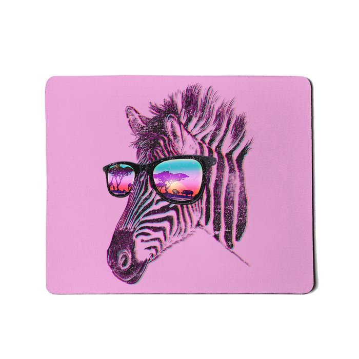 Retro 80s Zebra Shade Mousepad