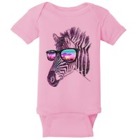 Retro 80s Zebra Shade Baby Bodysuit