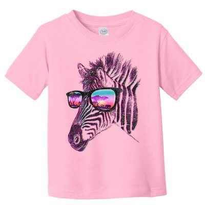 Retro 80s Zebra Shade Toddler T-Shirt
