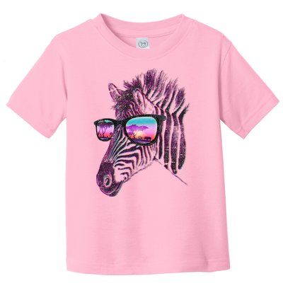 Retro 80s Zebra Shade Toddler T-Shirt