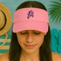 Retro 80s Zebra Shade Visor